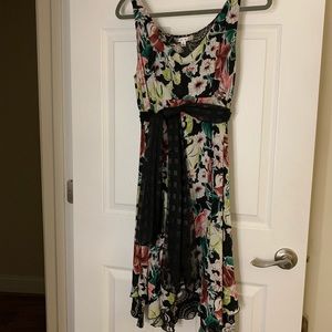 CAbi Reversal Midi Floral Dress
